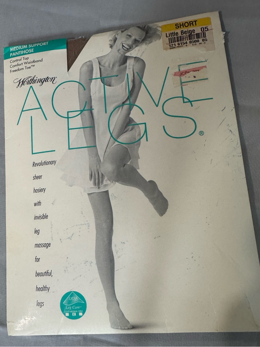 Worthington JCPenney Active Legs Sheer Pantyhose - Little Beige 05 Queen Short.